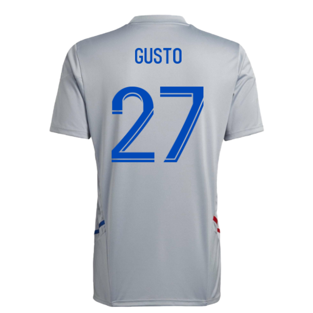 2022-2023 Olympique Lyon Training Jersey (Halo Silver) (Gusto 27)
