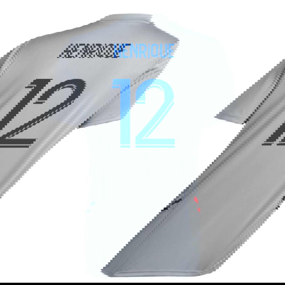 2022-2023 Olympique Lyon Training Jersey (Halo Silver) (Henrique 12)