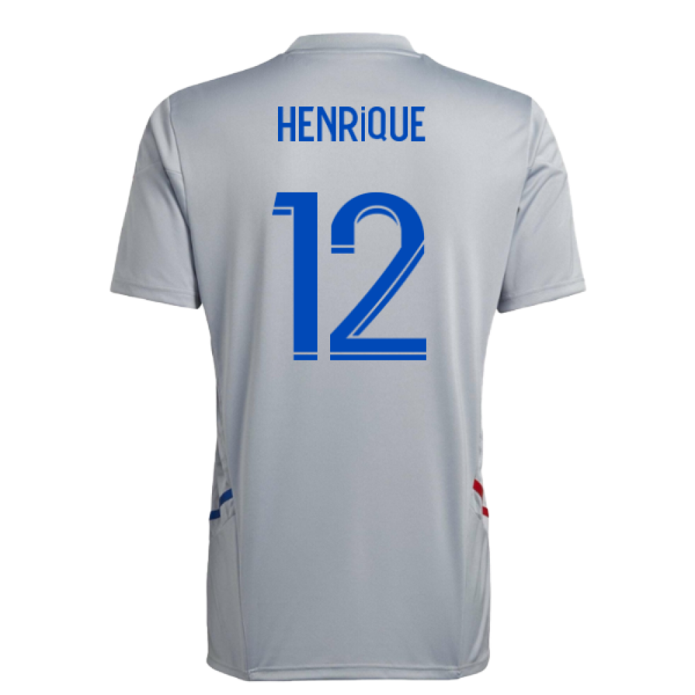 2022-2023 Olympique Lyon Training Jersey (Halo Silver) (Henrique 12)