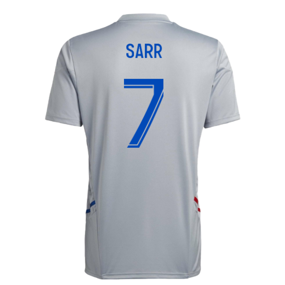 2022-2023 Olympique Lyon Training Jersey (Halo Silver) (Sarr 7)