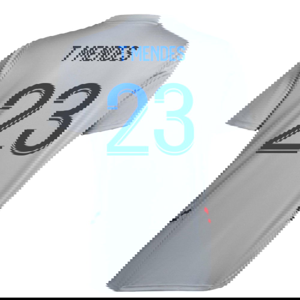 2022-2023 Olympique Lyon Training Jersey (Halo Silver) (T Mendes 23)