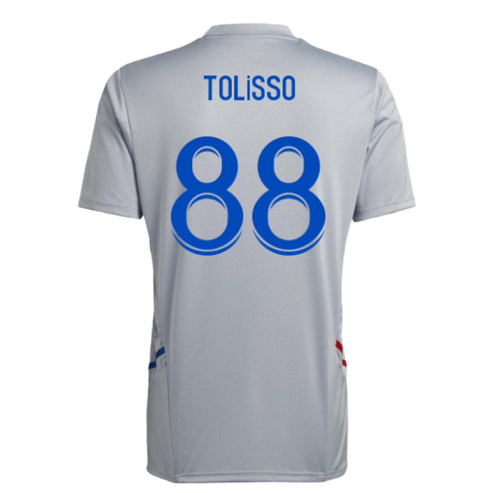 2022-2023 Olympique Lyon Training Jersey (Halo Silver) (Tolisso 88)