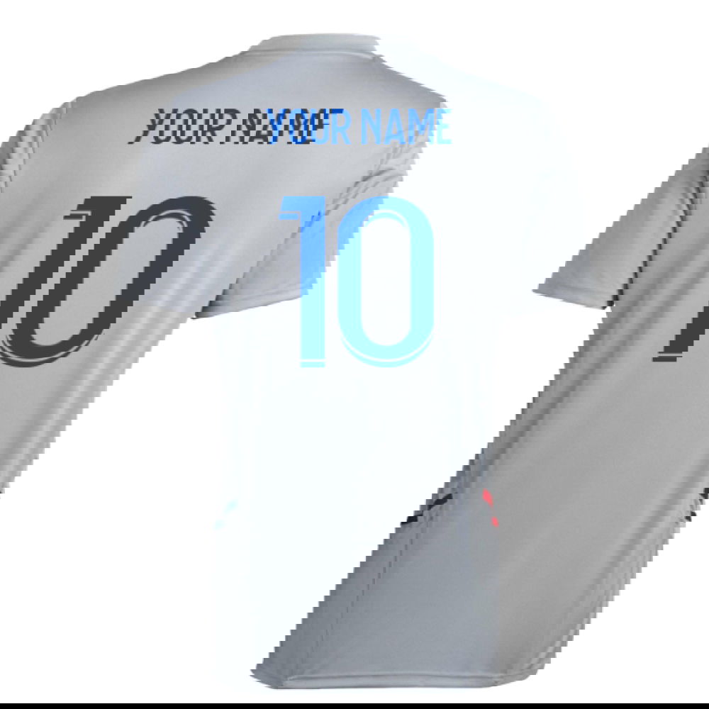 2022-2023 Olympique Lyon Training Jersey (Halo Silver) (Your Name)