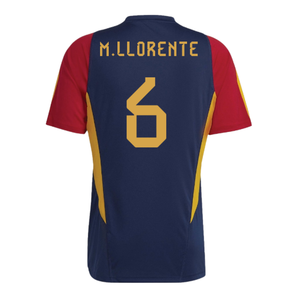 2022-2023 Spain Training Jersey (Navy) (M.Llorente 6)