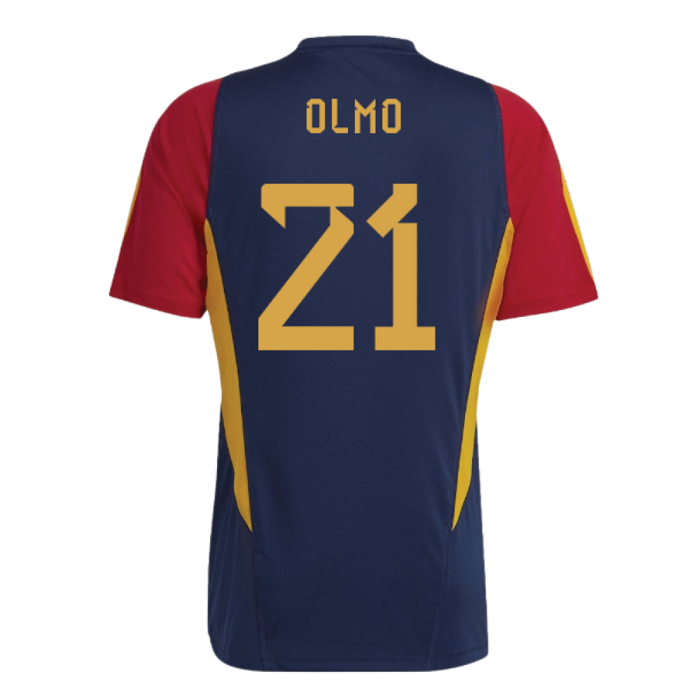 2022-2023 Spain Training Jersey (Navy) (Olmo 21)
