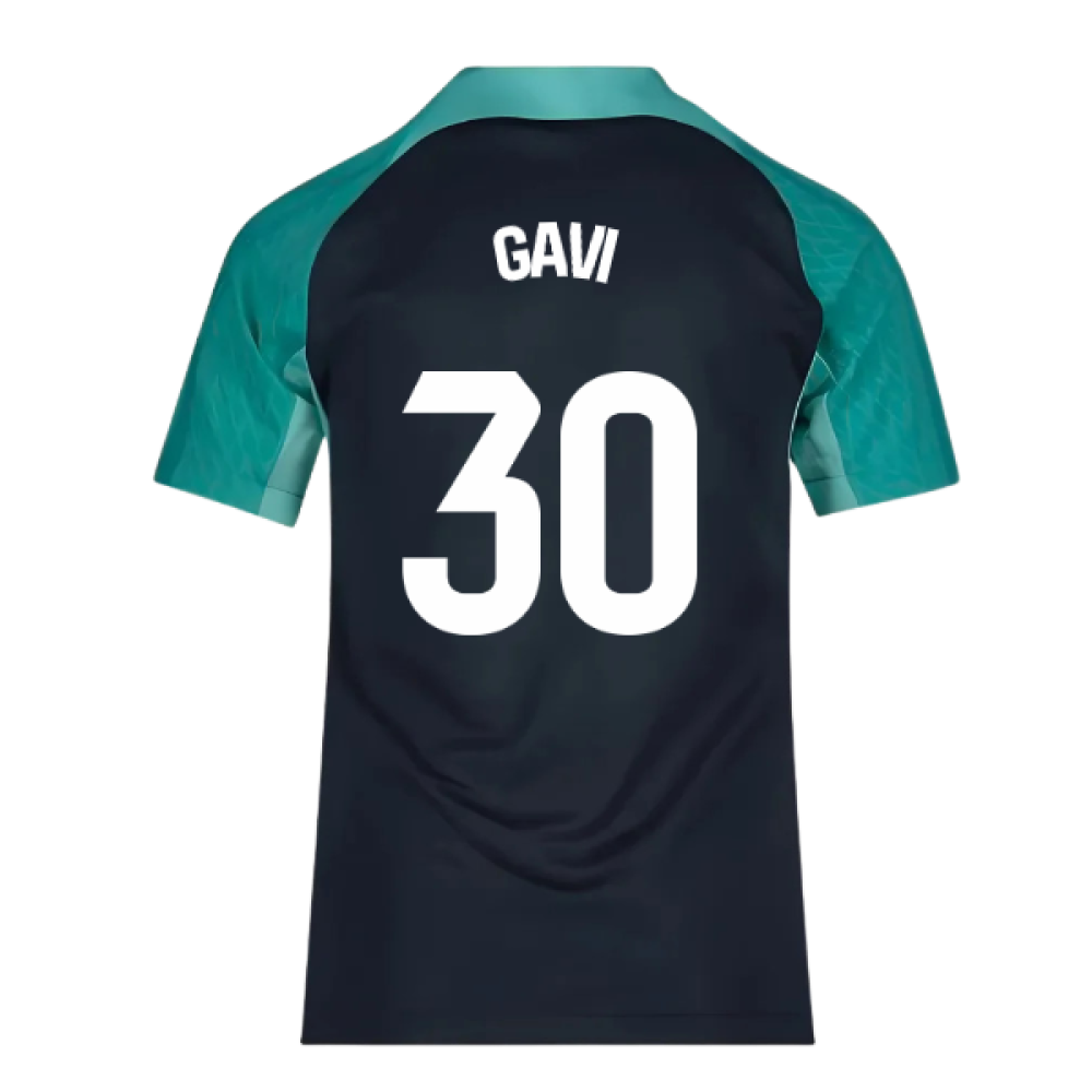 2023-2024 Barcelona Training Shirt (Thunder) - Kids (Gavi 30)