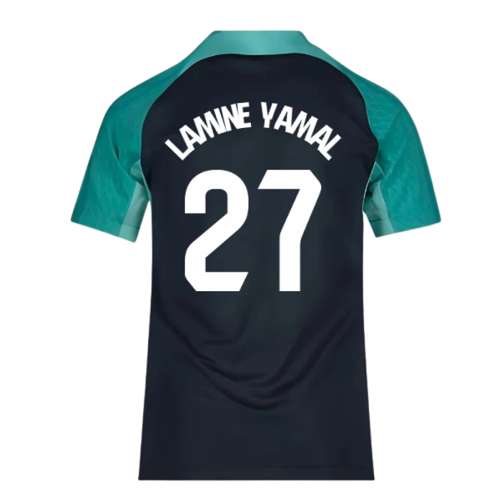 2023-2024 Barcelona Training Shirt (Thunder) - Kids (Lamine Yamal 27)