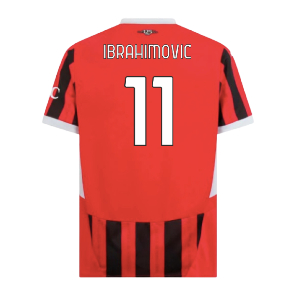2024-2025 AC Milan Home Shirt (Ibrahimovic 11)