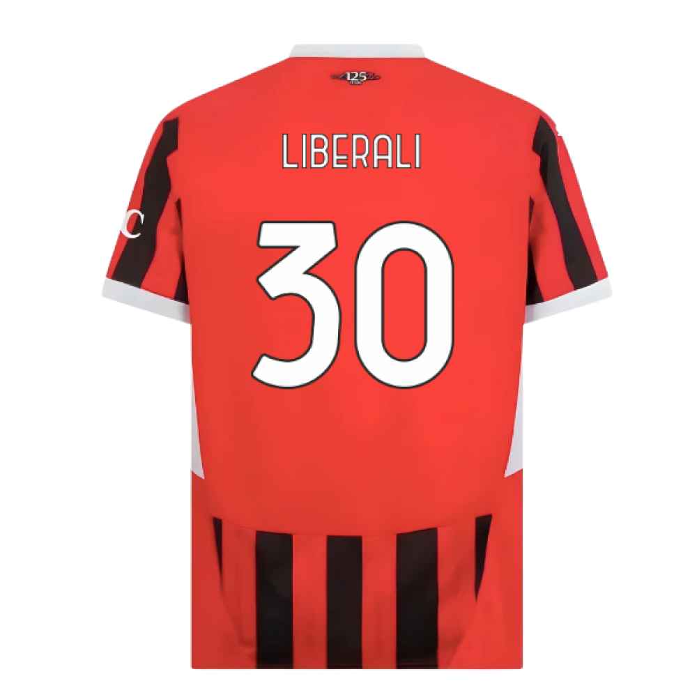 2024-2025 AC Milan Home Shirt (Liberali 30)