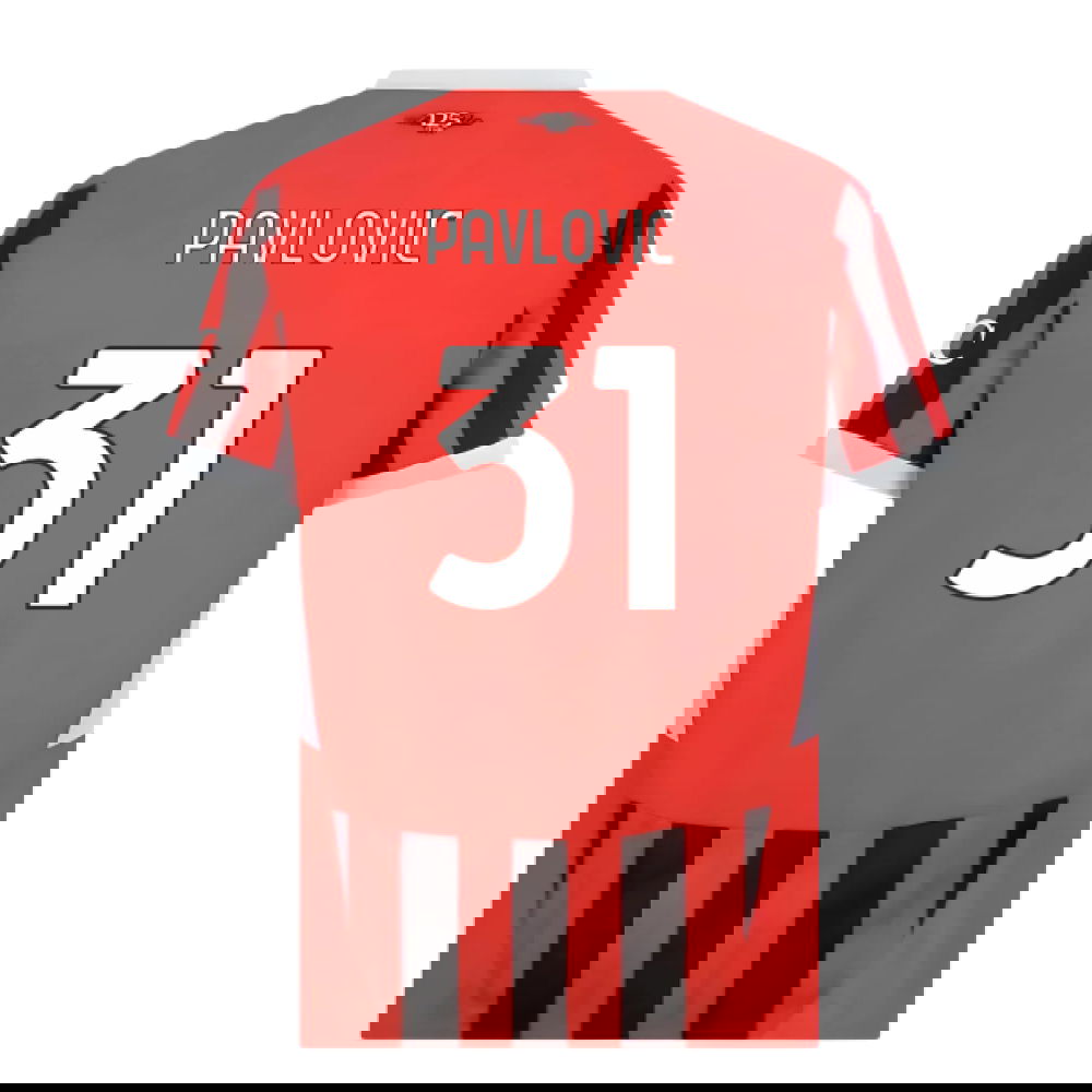 2024-2025 AC Milan Home Shirt (Pavlovic 31)