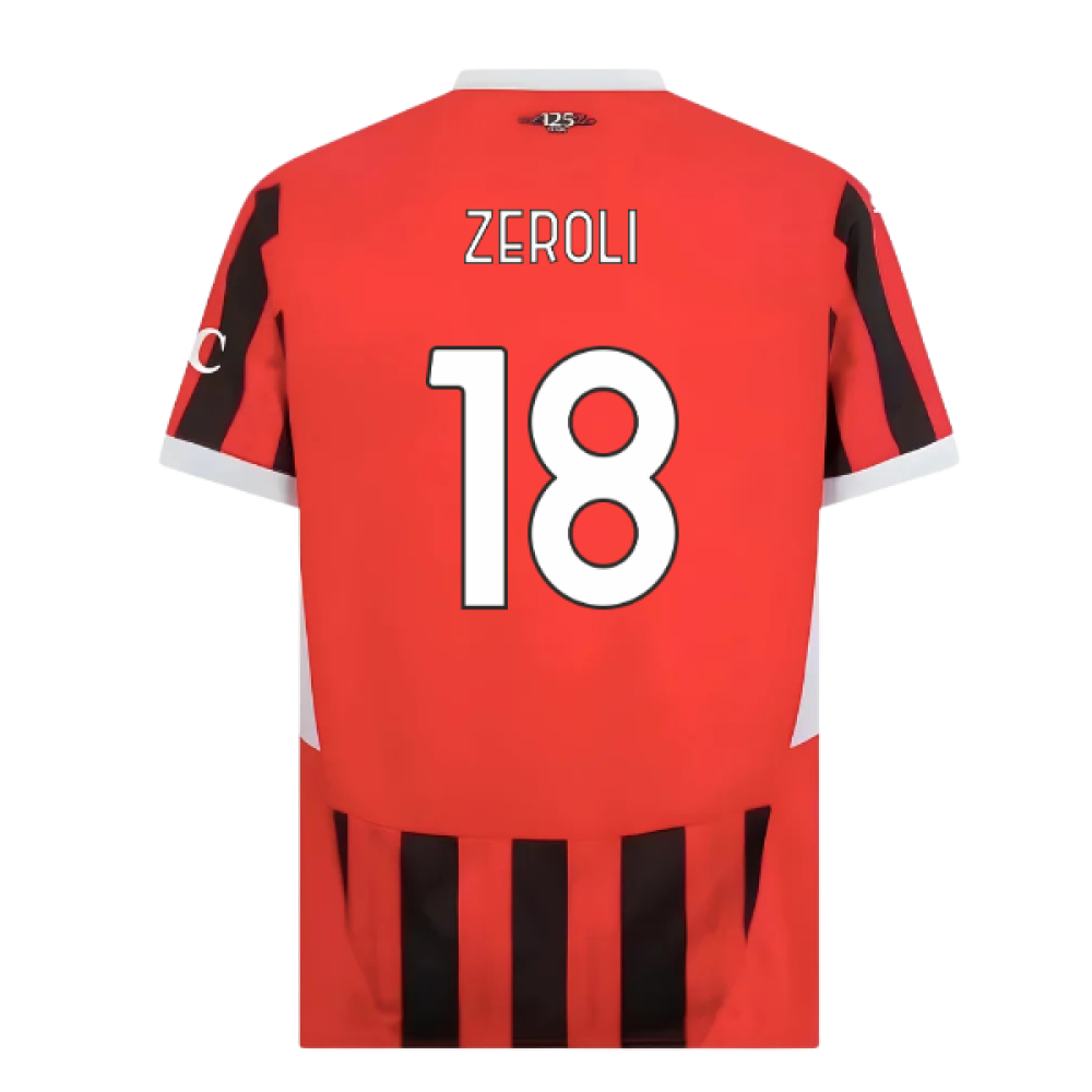 2024-2025 AC Milan Home Shirt (Zeroli 18)