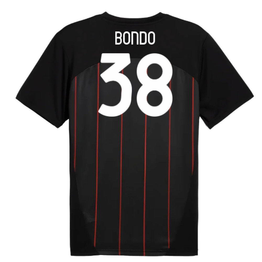 2024-2025 AC Milan Prematch SS Jersey (Black) (Bondo 38)