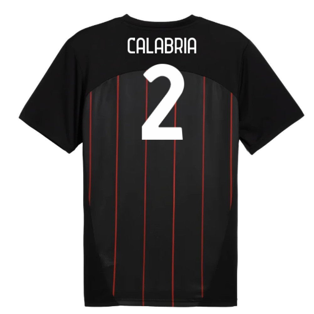 2024-2025 AC Milan Prematch SS Jersey (Black) (Calabria 2)
