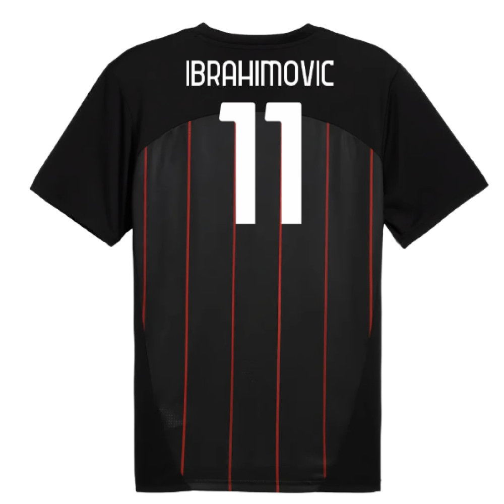 2024-2025 AC Milan Prematch SS Jersey (Black) (Ibrahimovic 11)