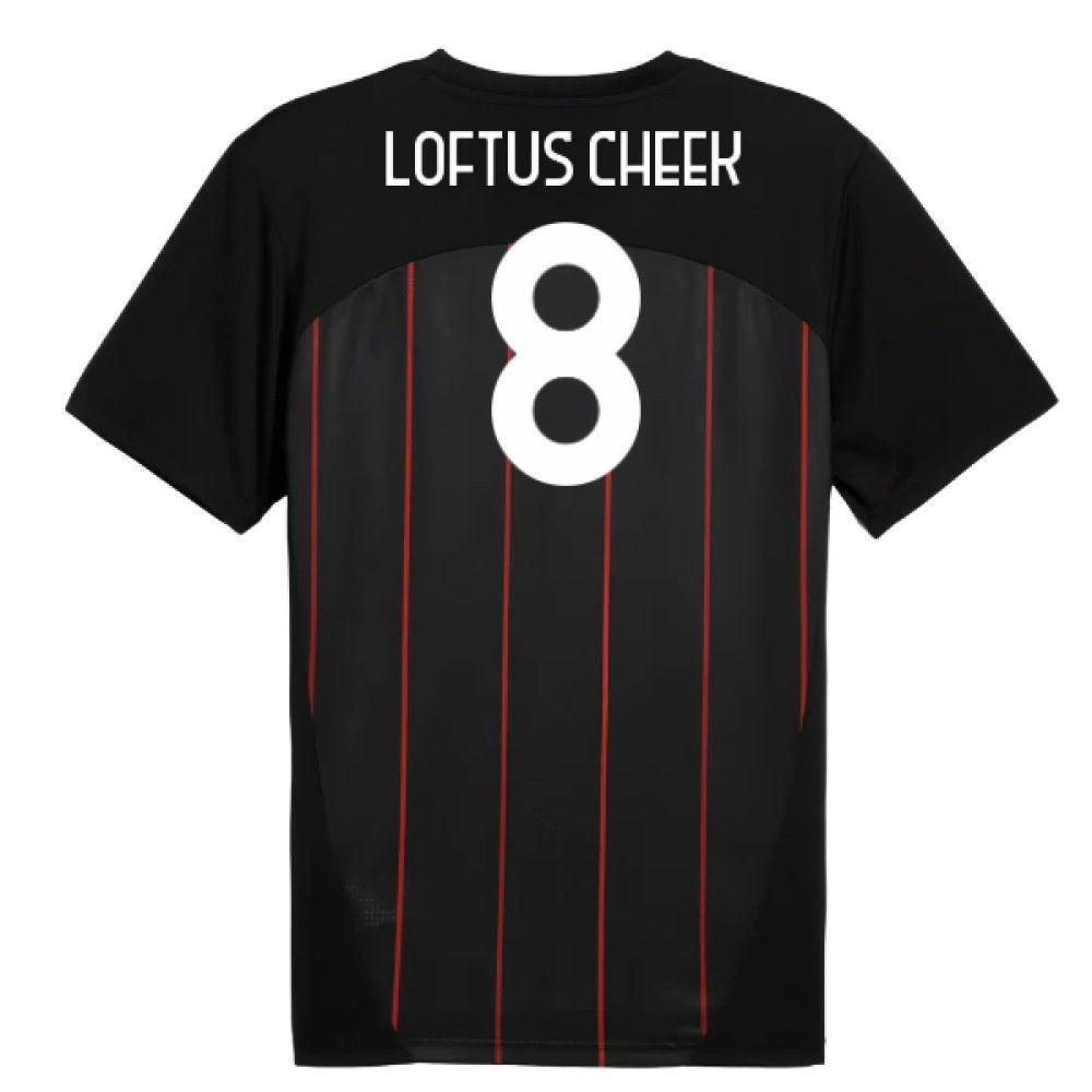 2024-2025 AC Milan Prematch SS Jersey (Black) (Loftus Cheek 8)