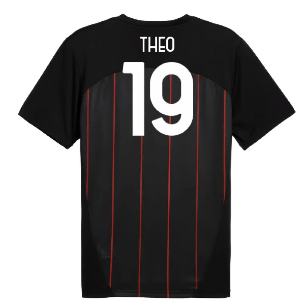 2024-2025 AC Milan Prematch SS Jersey (Black) (Theo 19)