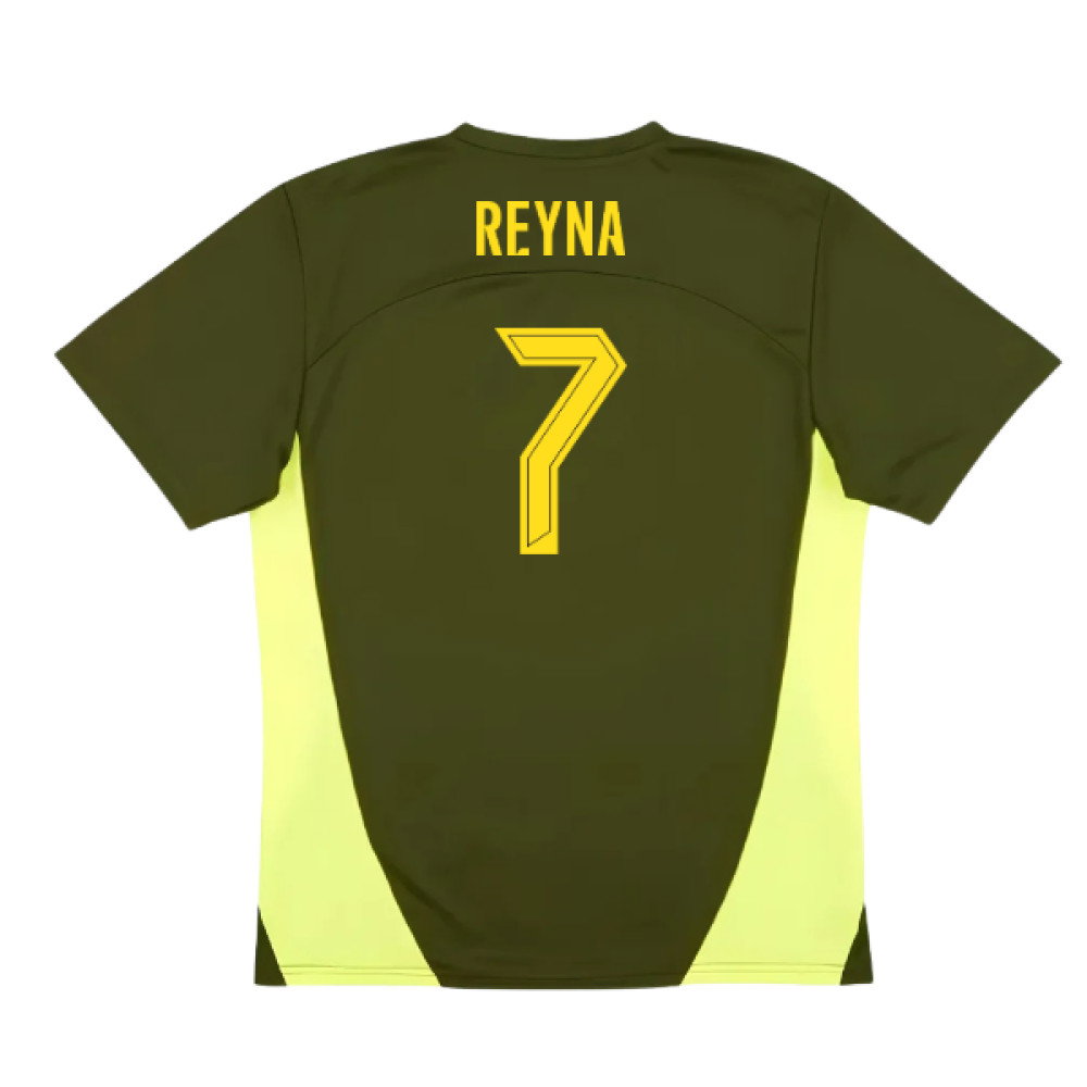 2024-2025 Borussia Dortmund Training Shirt (Myrtle) (Reyna 7)