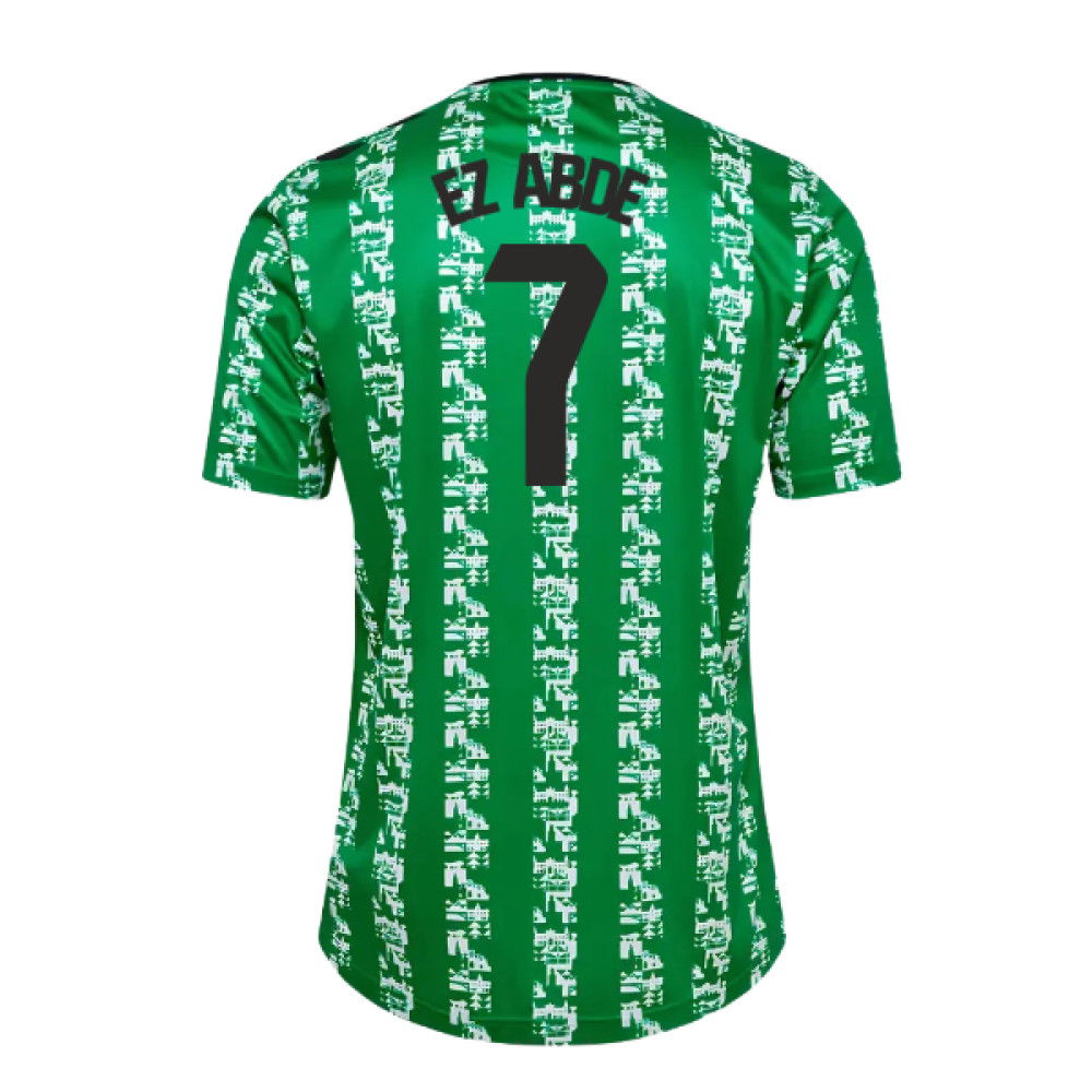 2024-2025 Real Betis Pre Game Jersey (Green) (Ez Abde 7)