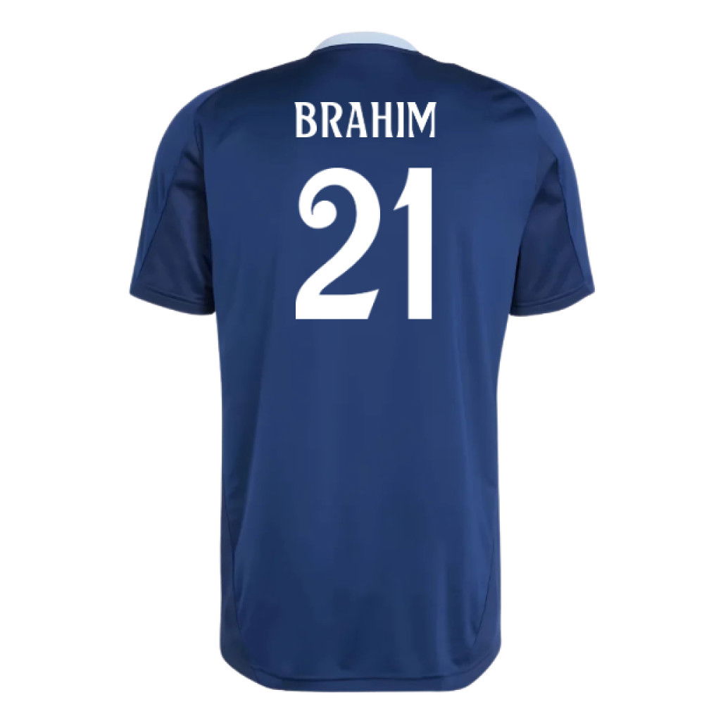 2024-2025 Real Madrid Training Jersey (Navy) (Brahim 21)