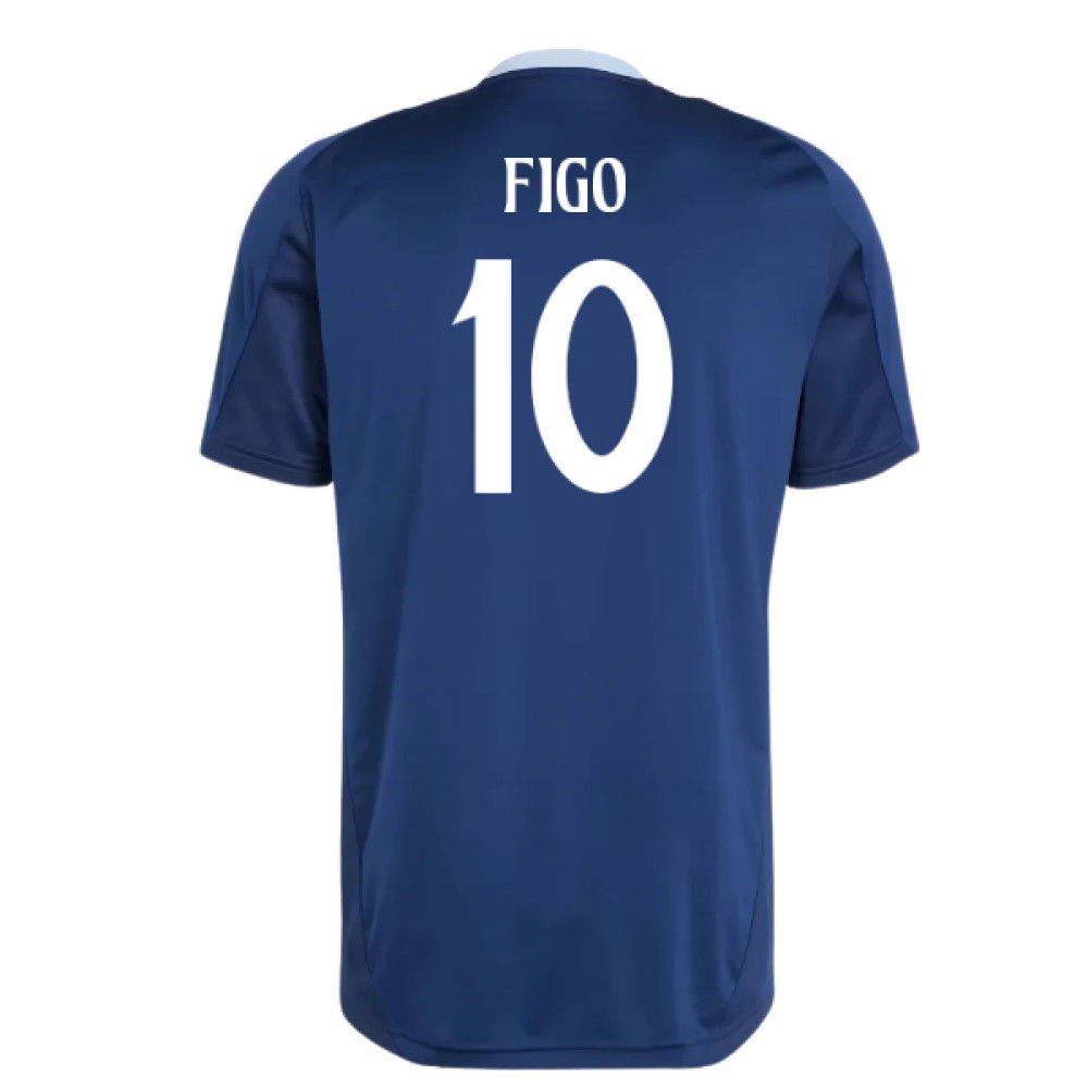 2024-2025 Real Madrid Training Jersey (Navy) (Figo 10)