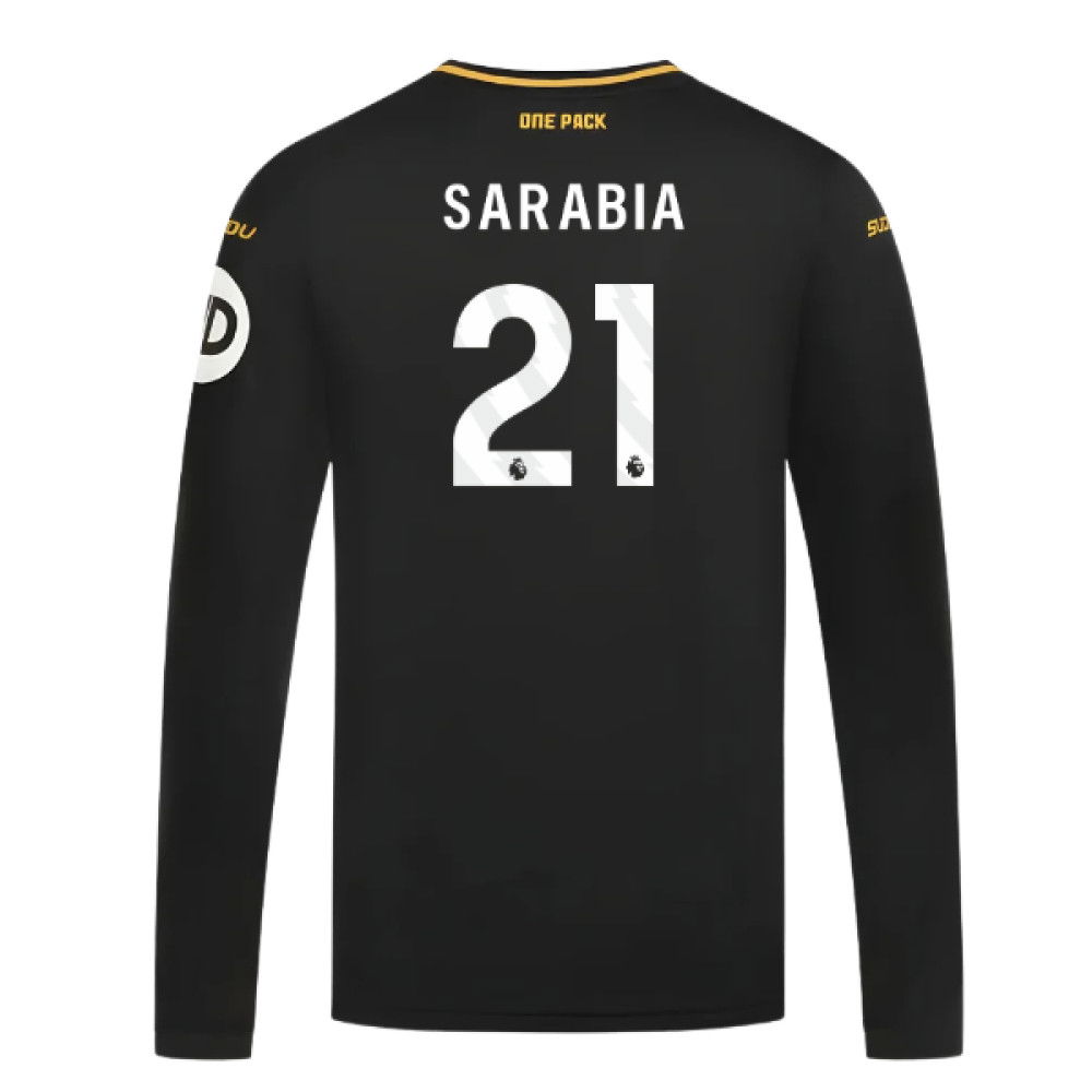2024-2025 Wolves Long Sleeve Away Shirt (Sarabia 21)