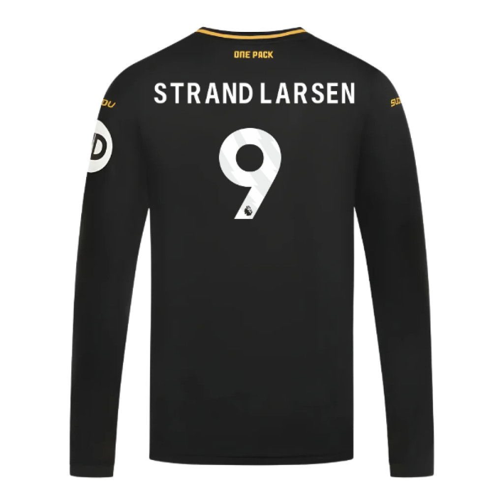 2024-2025 Wolves Long Sleeve Away Shirt (Strand Larsen 9)