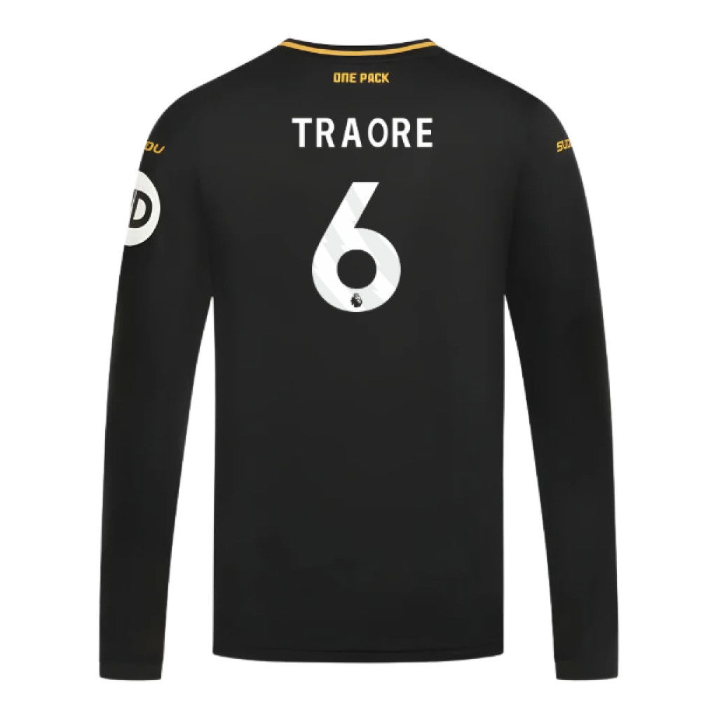 2024-2025 Wolves Long Sleeve Away Shirt (Traore 6)
