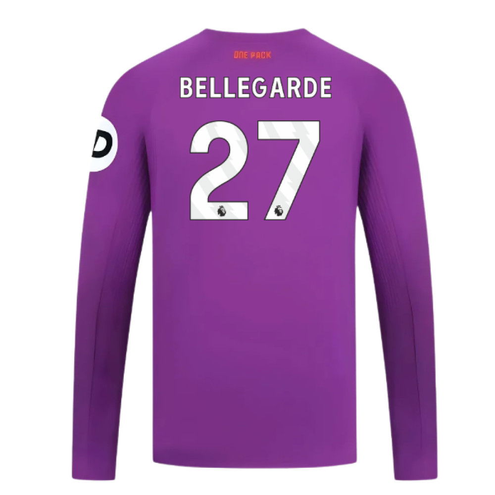2024-2025 Wolves Long Sleeve Third Shirt (Bellegarde 27)