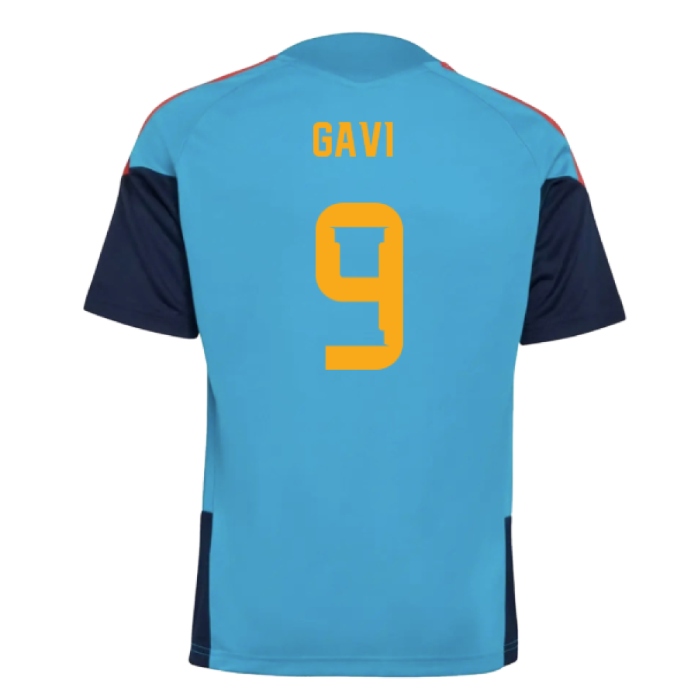 2025-2025 Spain Training Jersey (Bold Aqua) - Kids (Gavi 9)