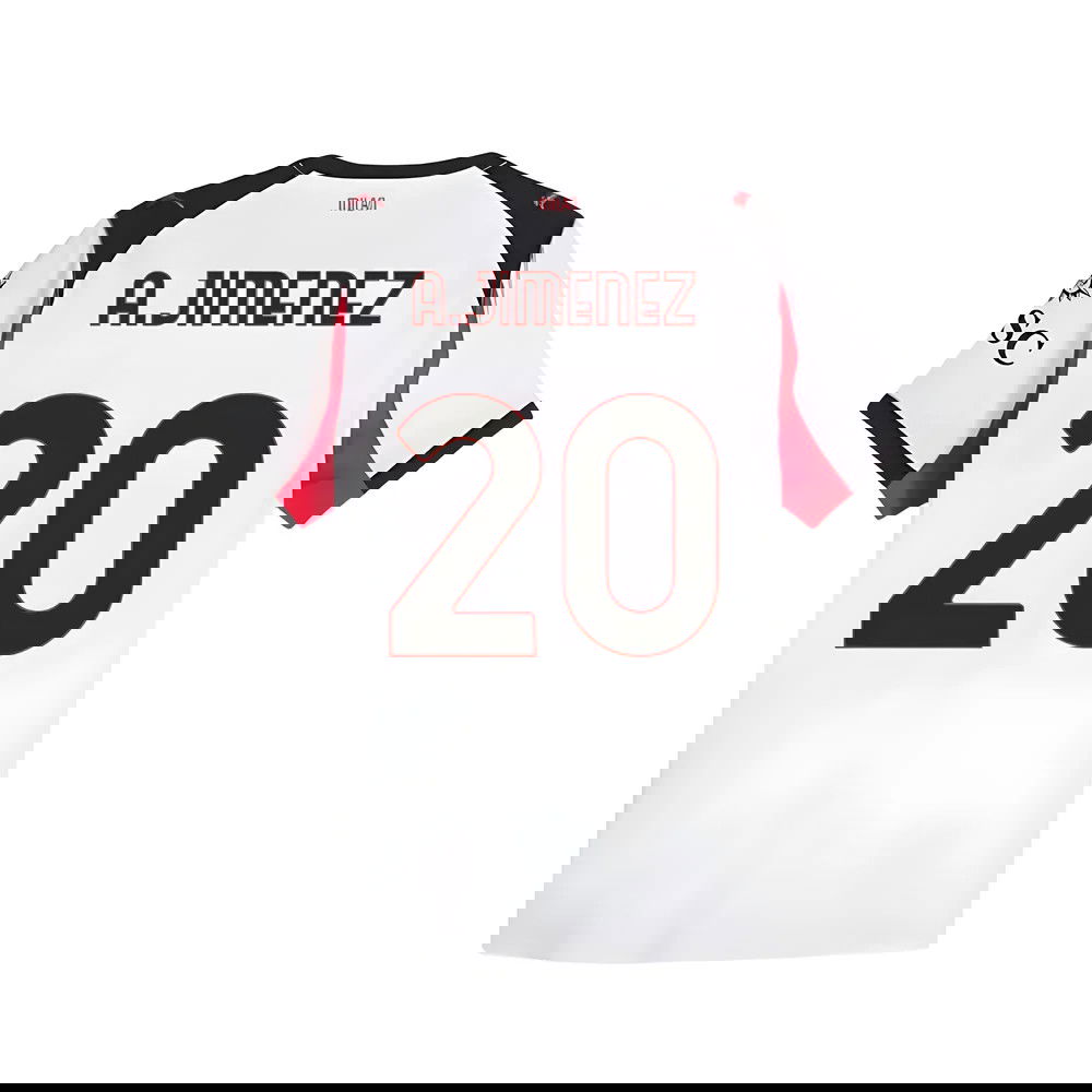 2025-2026 AC Milan Authentic Away Shirt (A.Jimenez 20)