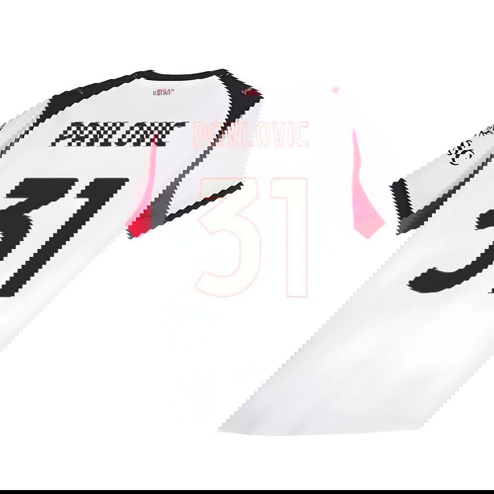 2025-2026 AC Milan Authentic Away Shirt (Pavlovic 31)