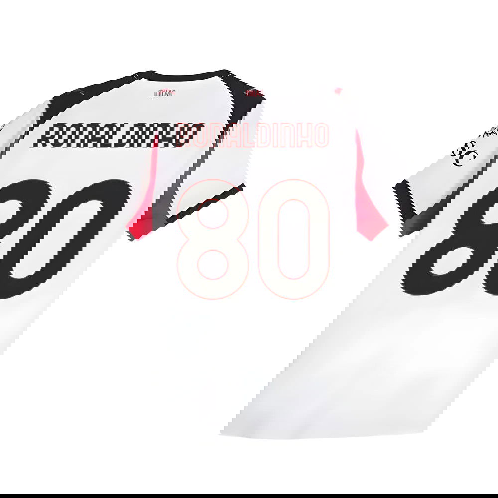 2025-2026 AC Milan Authentic Away Shirt (Ronaldinho 80)