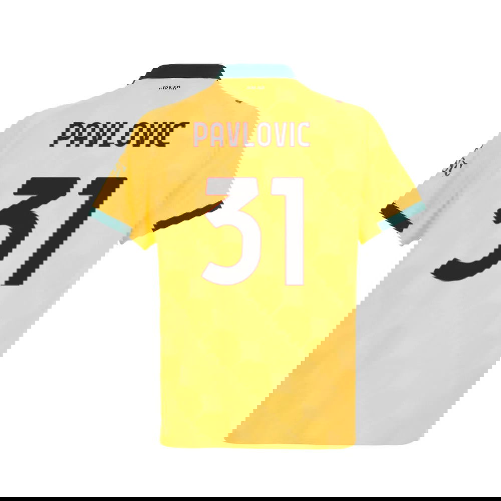2025-2026 AC Milan Authentic Third Shirt (Pavlovic 31)