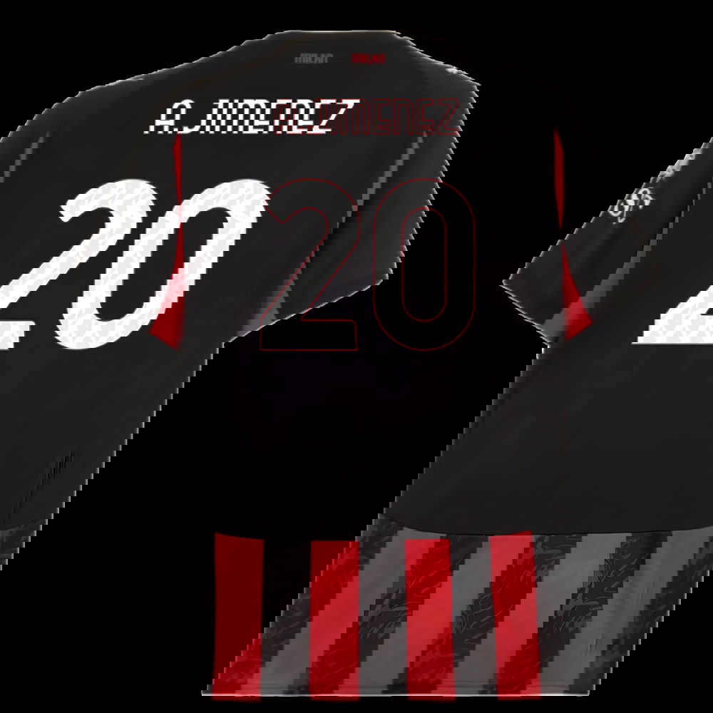 2025-2026 AC Milan Home Shirt (A.Jimenez 20)