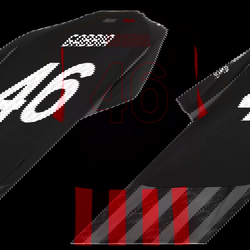 2025-2026 AC Milan Home Shirt (Gabbia 46)
