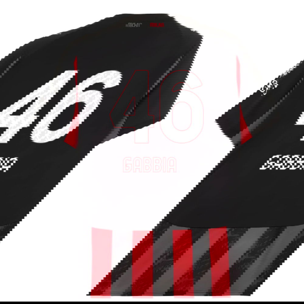 2025-2026 AC Milan Home Shirt (Gabbia 46)
