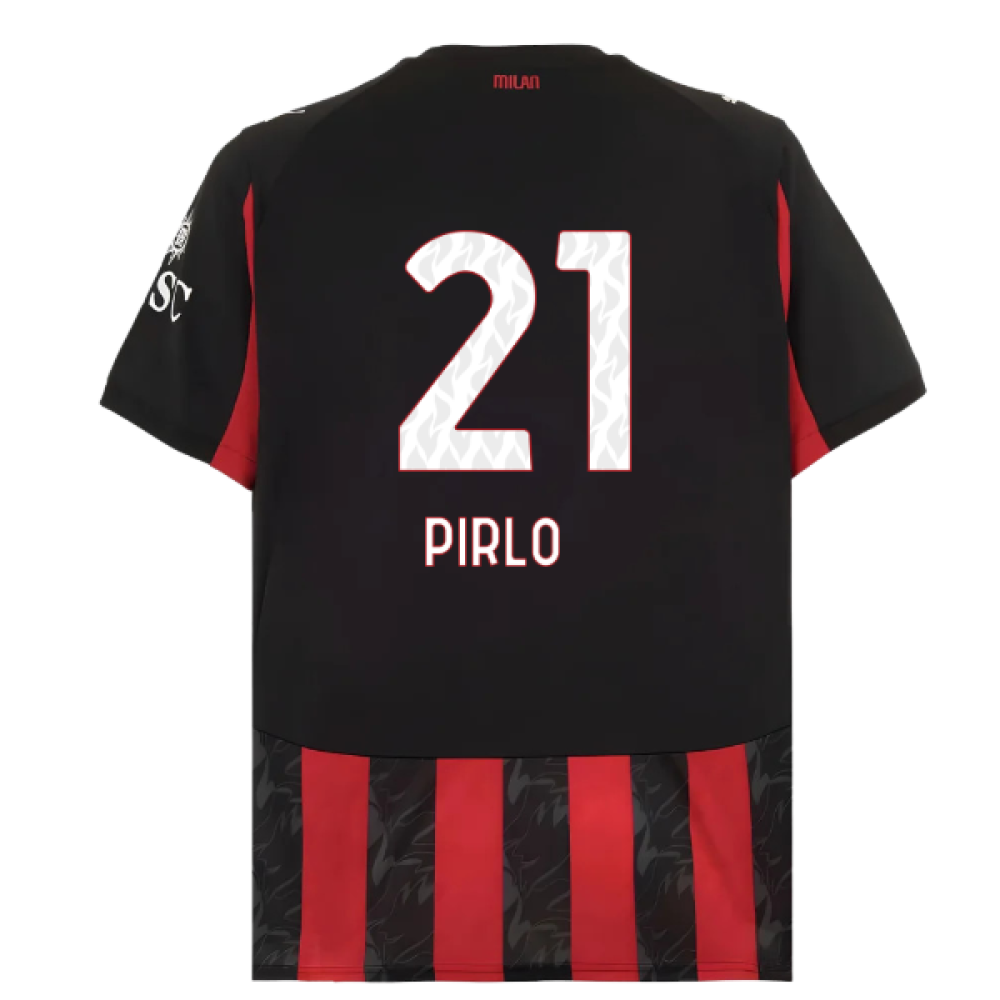 2025-2026 AC Milan Home Shirt (Pirlo 21)