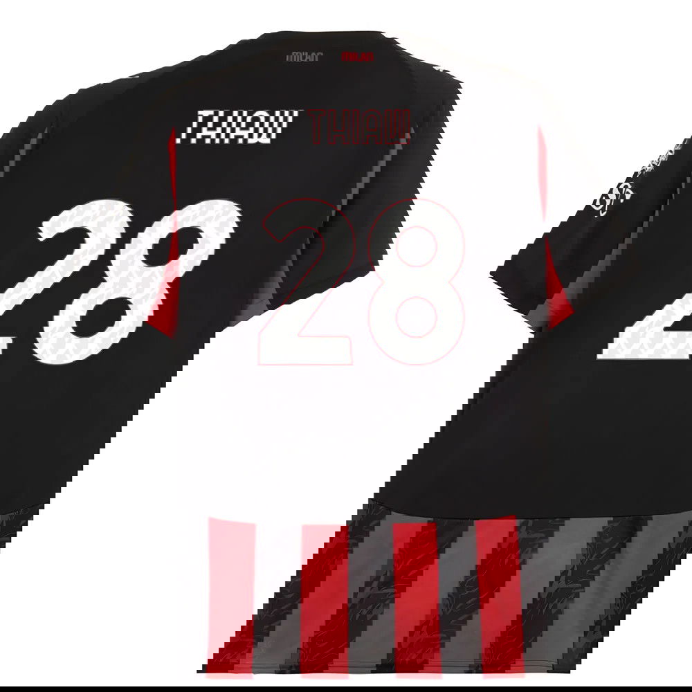 2025-2026 AC Milan Home Shirt (Thiaw 28)