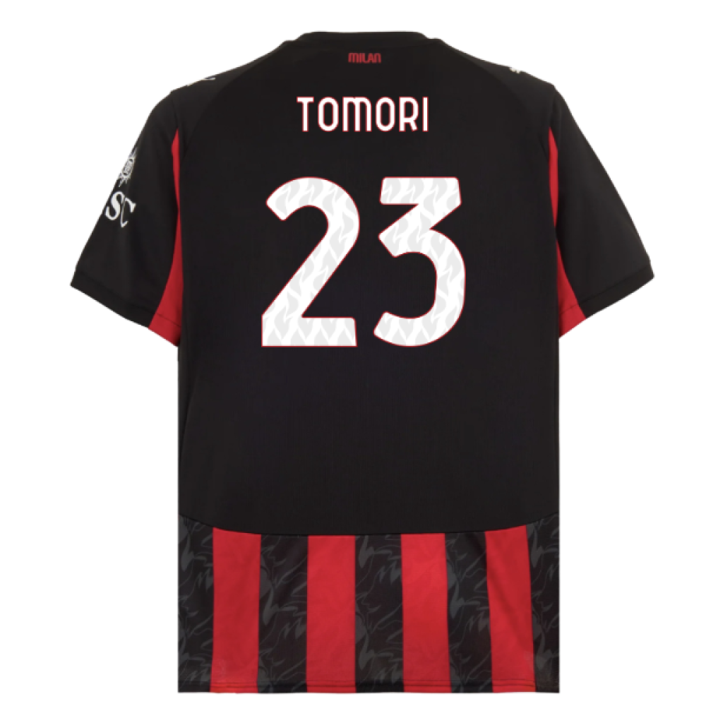 2025-2026 AC Milan Home Shirt (Tomori 23)