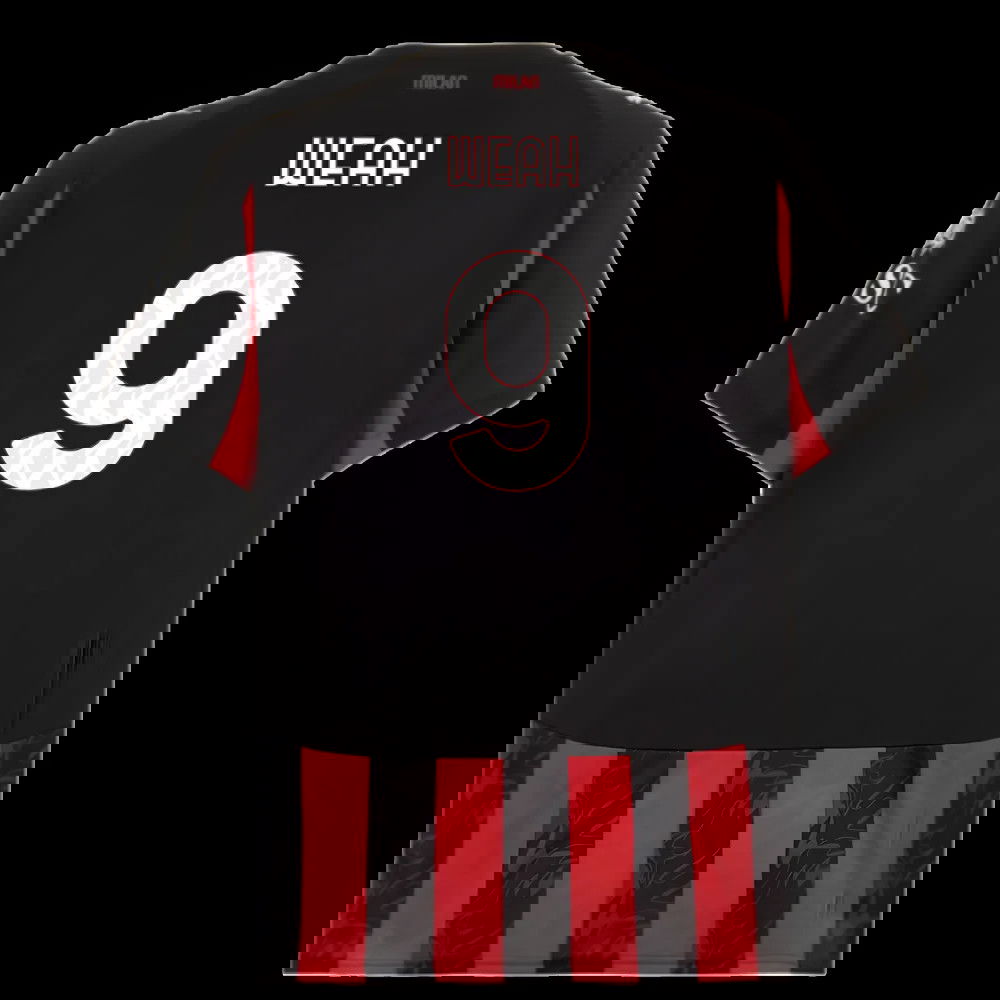 2025-2026 AC Milan Home Shirt (Weah 9)