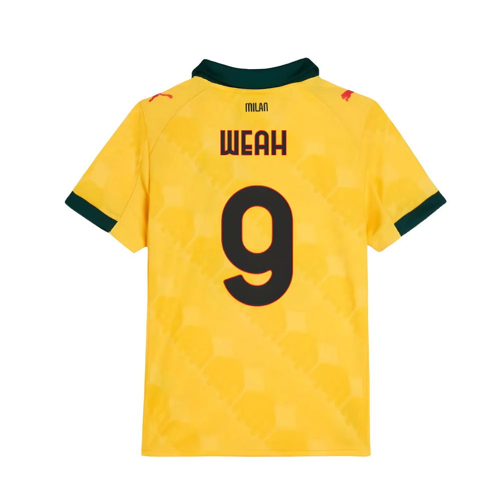 2025-2026 AC Milan Third Shirt (Kids) (Weah 9)