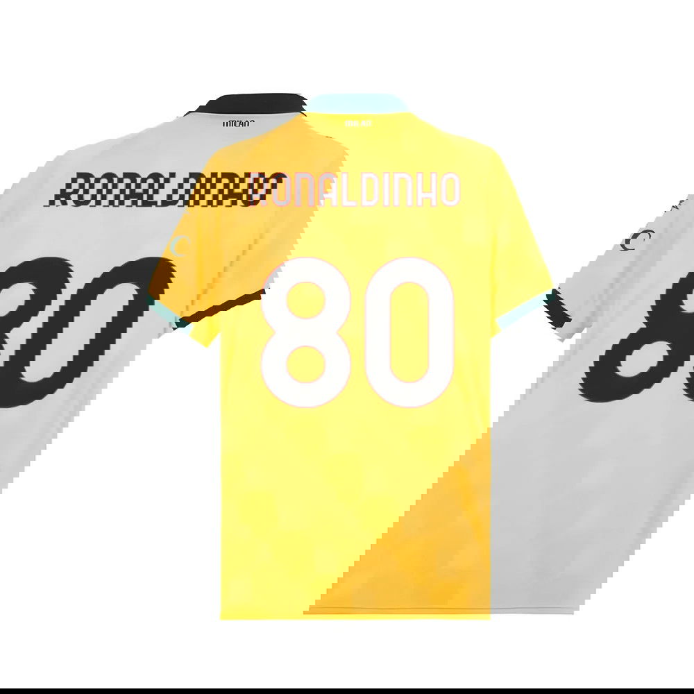 2025-2026 AC Milan Third Shirt (Ronaldinho 80)