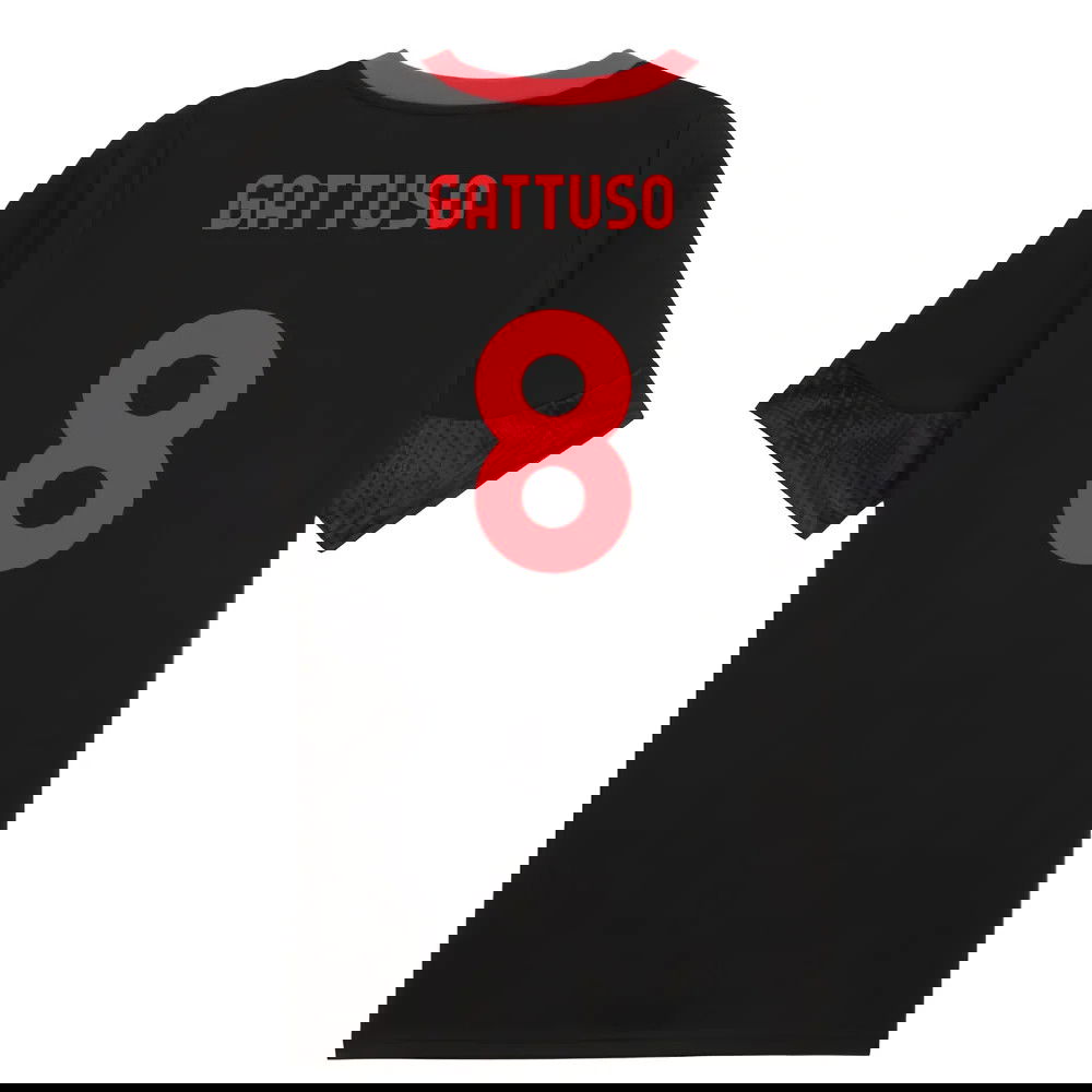 2025-2026 AC Milan Training Jersey (Black) (Gattuso 8)