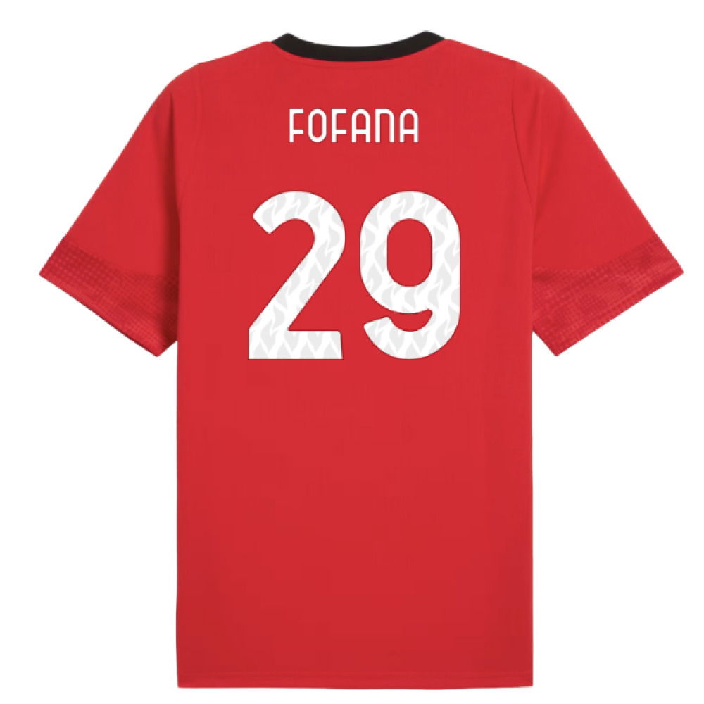 2025-2026 AC Milan Training Jersey (Red) (Fofana 29)