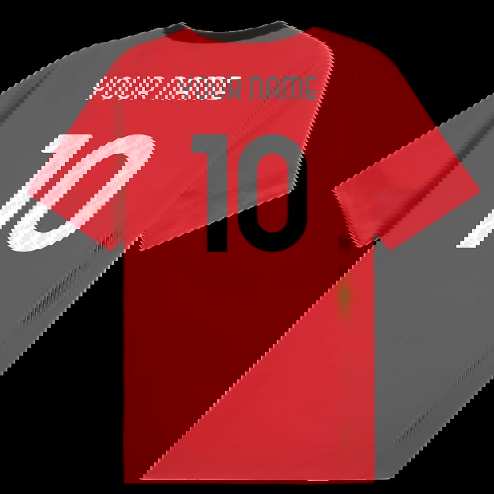 2025-2026 AC Milan Training Jersey (Red) (Your Name)