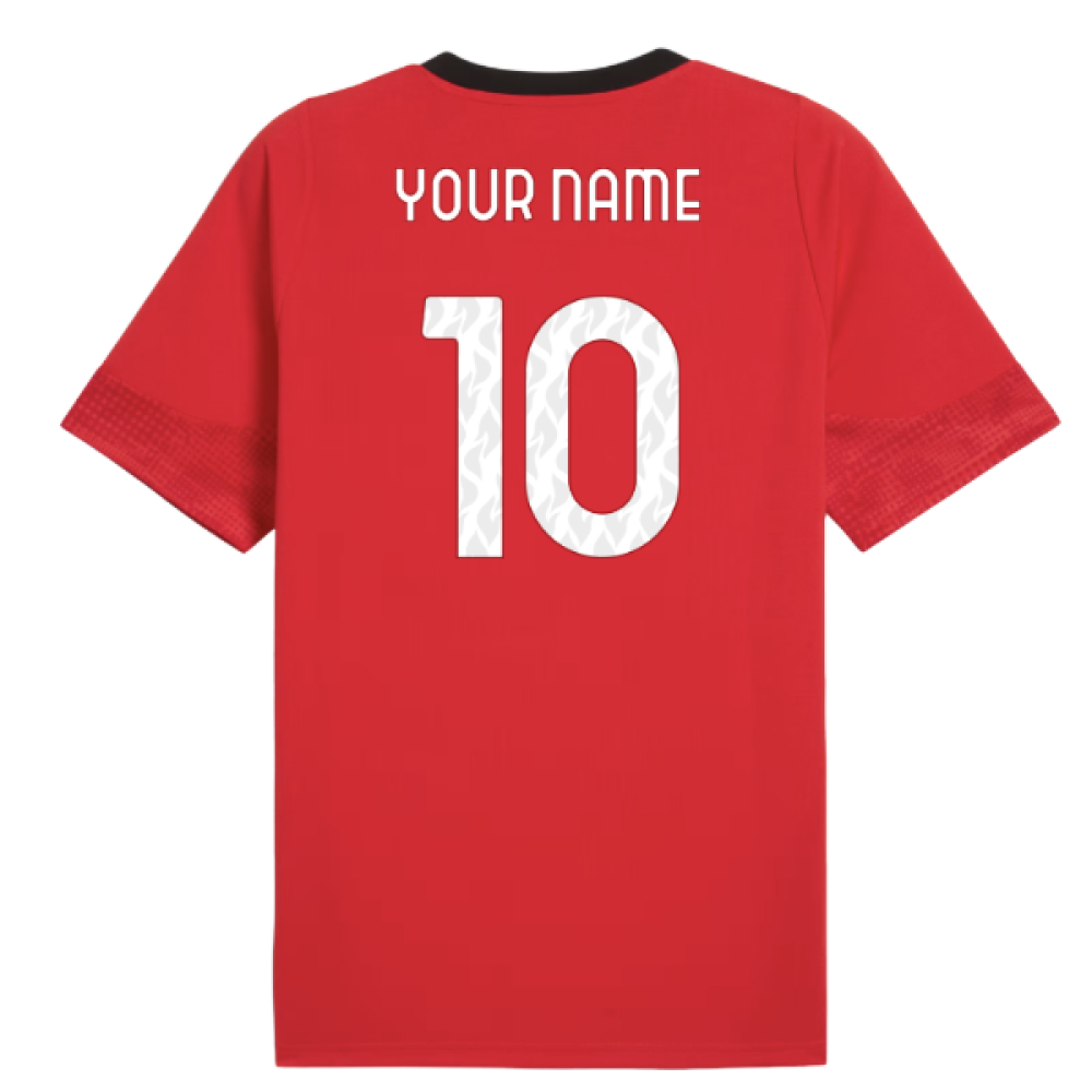 2025-2026 AC Milan Training Jersey (Red) (Your Name)