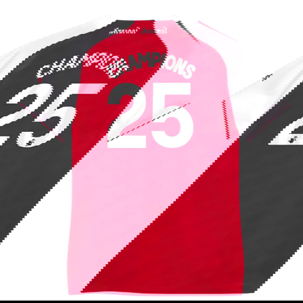 2025-2026 Arsenal Authentic Home Shirt (Womens) (Champions 25)