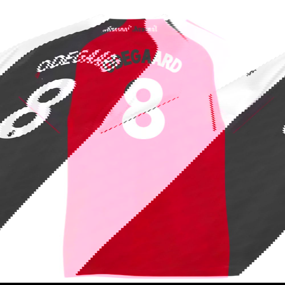 2025-2026 Arsenal Authentic Home Shirt (Womens) (Odegaard 8)