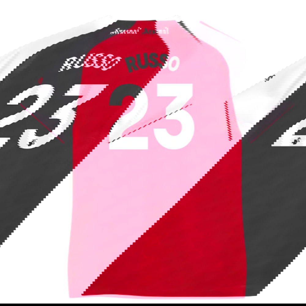 2025-2026 Arsenal Authentic Home Shirt (Womens) (Russo 23)