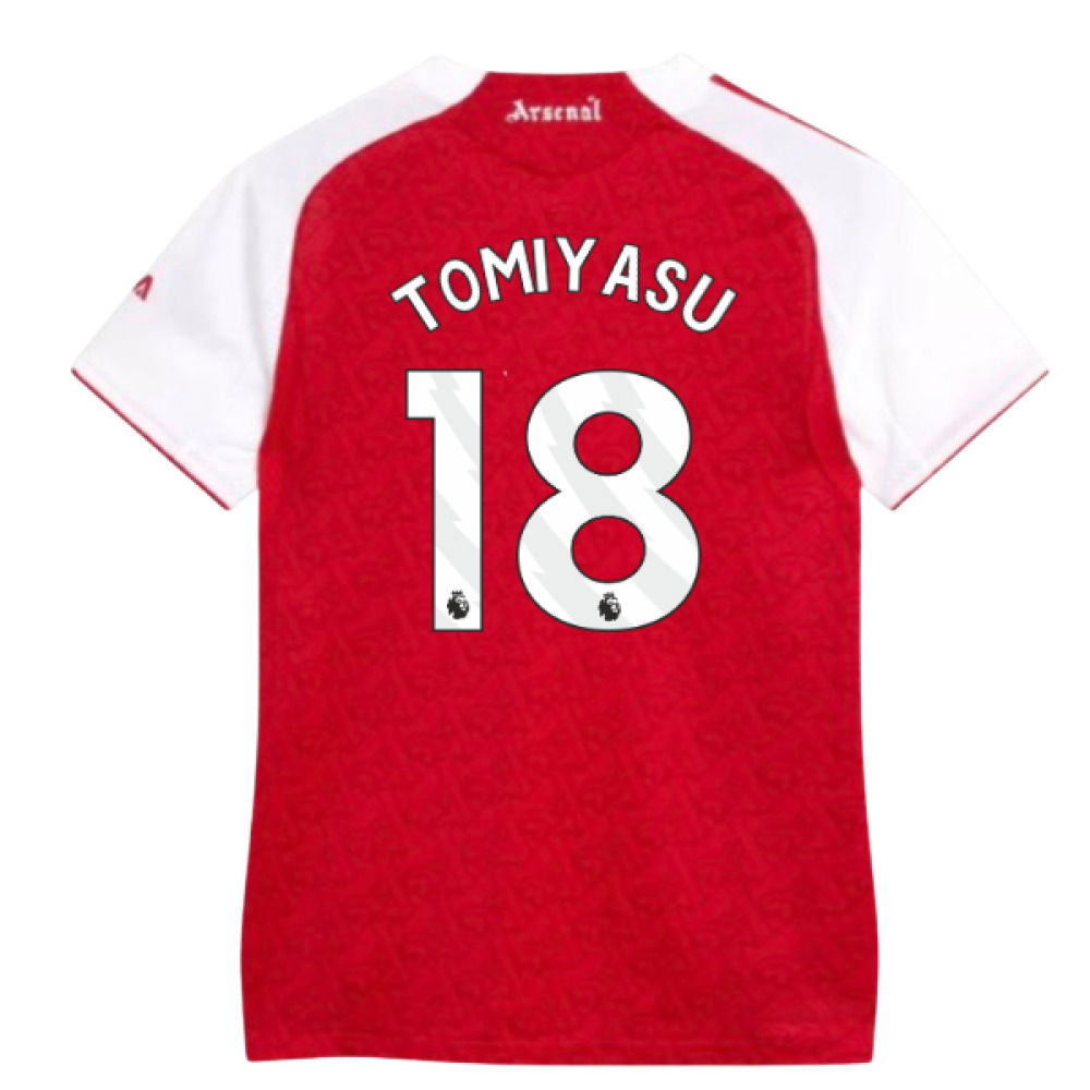 2025-2026 Arsenal Authentic Home Shirt (Womens) (Tomiyasu 18)